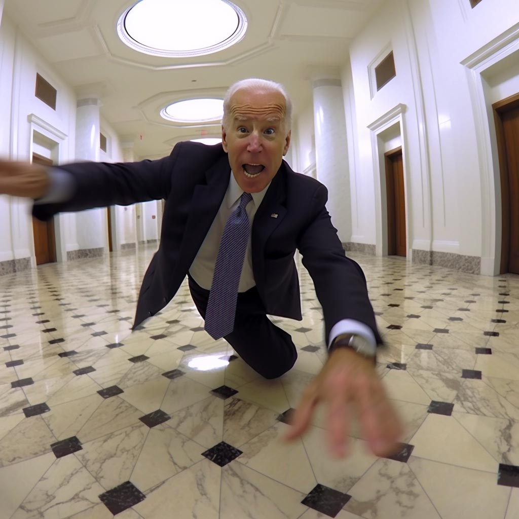 President Biden has been beset by stumbles and tumbles, his balance shaken by unseen forces.